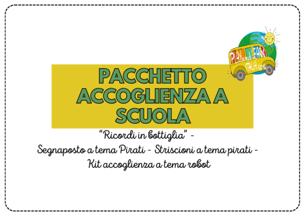 PACCHETTO ACCOGLIENZA A SCUOLA