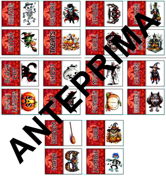 FLASHCARDS INGLESE PER HALLOWEEN SCUOLA PRIMARIA