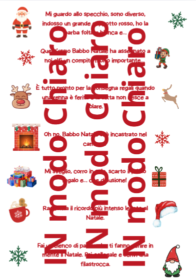 Tracce/Titoli di racconti sul Natale. Scrittura creativa