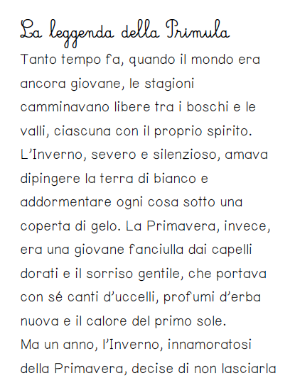 Leggenda della Primula