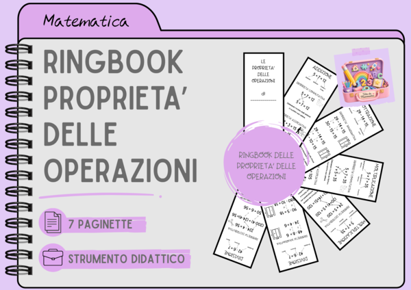RINGBOOK/FLIPBOOK DELLE PROPRIETA' DELLE OPERAZIONI di Vita da Mammestra