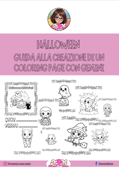 HALLOWEEN-Guida alla creazione di un COLORING Book con GEMINI e CANVA