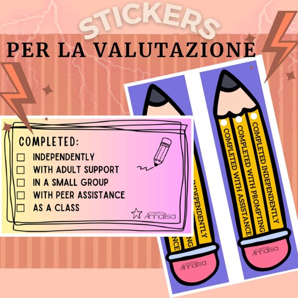 Stickers valutazione
