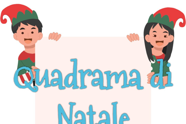 Quadrama di Natale villaggio di Babbo Natale