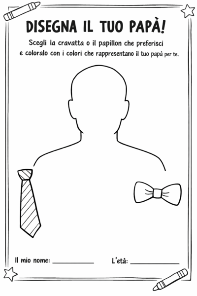 Identikit artistico del papà