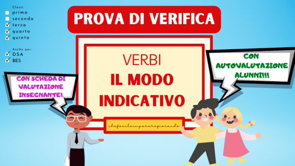 PROVA DI VERIFICA: IL MODO INDICATIVO