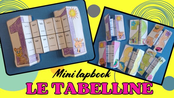 MINI LAPBOOK LE TABELLINE