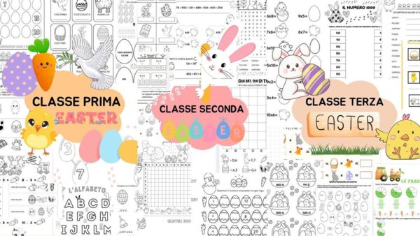COMPITI TRA LE UOVA: SCHEDE DIDATTICHE CLASSE PRIMA, SECONDA E TERZA. KIT UNICO PER TRE CLASSI, VERSIONE SPECIALE!