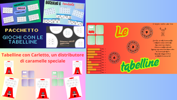 Kit tabelline con tantissime attività per memorizzarle!!!
