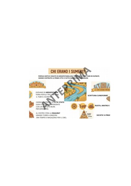 Mappa Concettuale: I Sumeri e la Mesopotamia