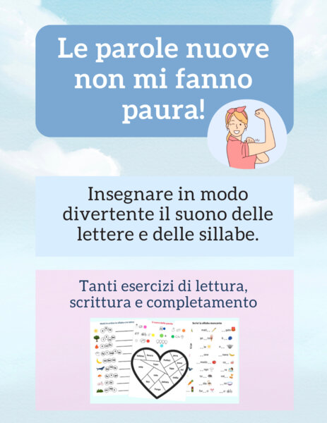 Sillabe, parole, completamento e lettura