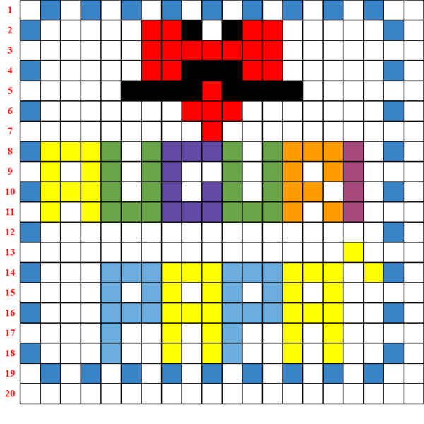 pixel art festa del papà