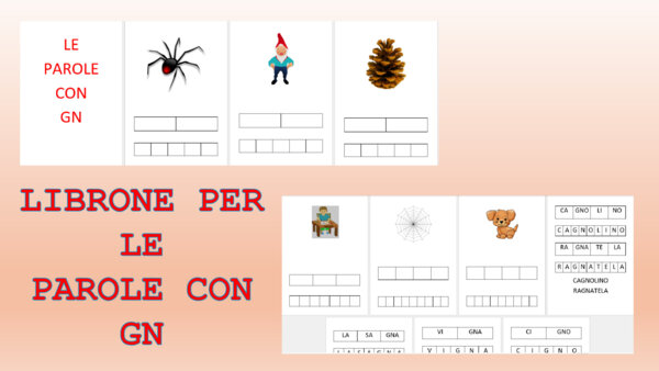 Libroni didattici per le parole con GN