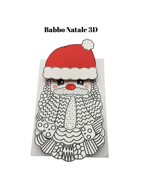 Babbo Natale Doodling 3D