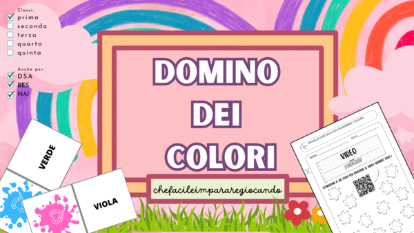 IL DOMINO DEI COLORI - IMPARARE A LEGGERE