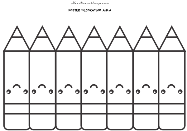 Poster decorativo - Matite