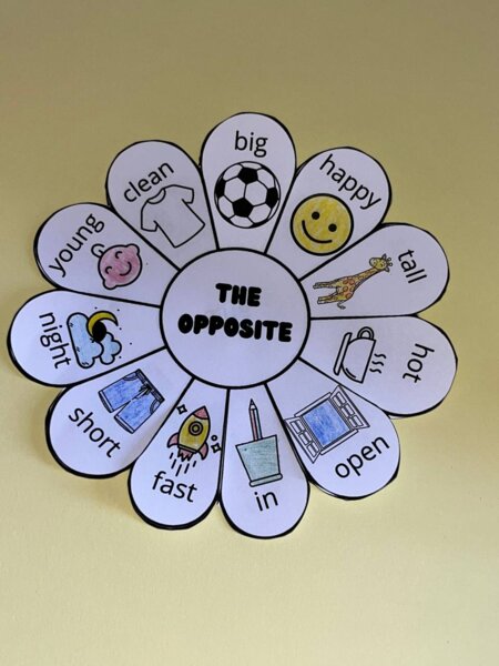 The Opposites Flower – Attività sui contrari in inglese
