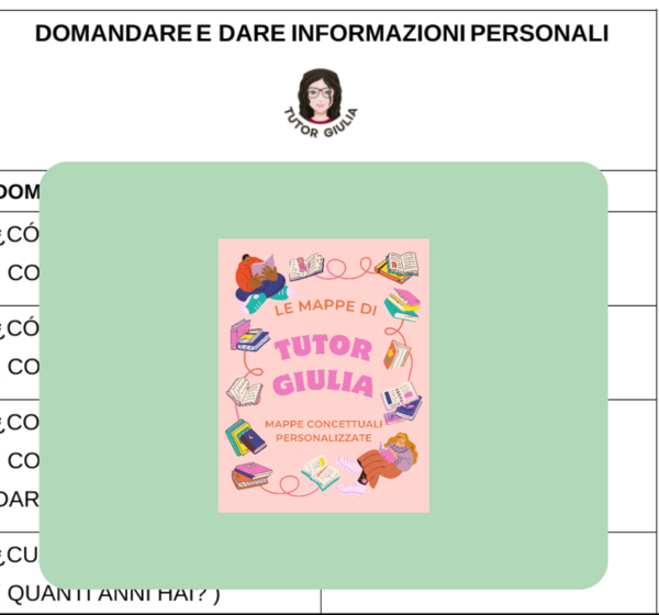 SPAGNOLO: INFORMAZIONI PERSONALI