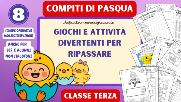 COMPITI DI PASQUA - CLASSE TERZA