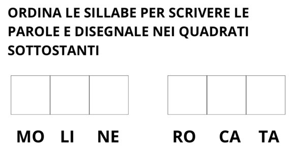 Comporre parole trisillabi