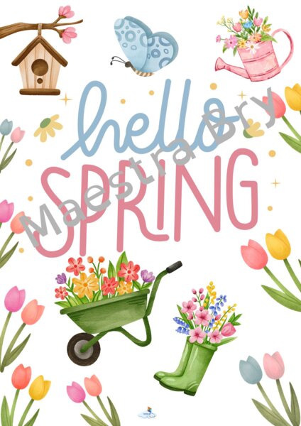POSTER HELLO SPRING