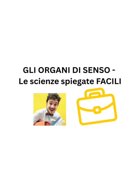 GLI ORGANI DI SENSO - Le scienze spiegate FACILI