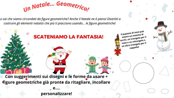 Un Natale geometrico! Le figure geometriche piane a tema natalizio