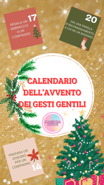 Calendario dell’avvento dei gesti gentili