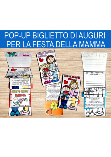 🌸Biglietto pop up per la festa della mamma