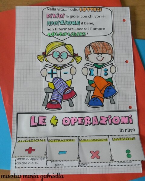 LE 4 OPERAZIONI in rima