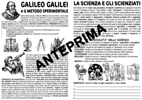 GALILEO GALILEI E IL METODO SPERIMENTALE - SCUOLA PRIMARIA