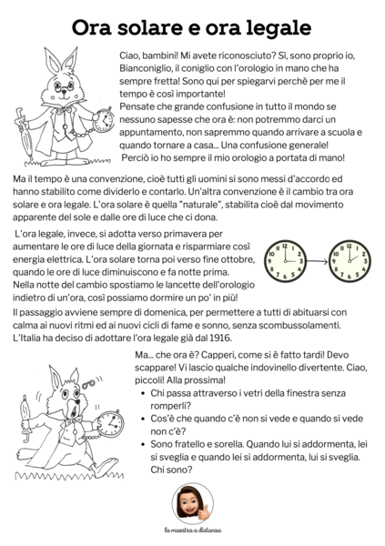 ORA SOLARE E ORA LEGALE