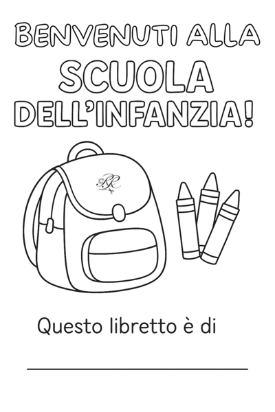 Benvenuti alla scuola dell'infanzia