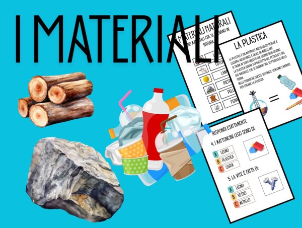 📚 SCHEDE DIDATTICHE SUI MATERIALI SEMPLICE COLORATO E DIVERTENTE