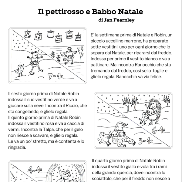 Il pettirosso e Babbo Natale