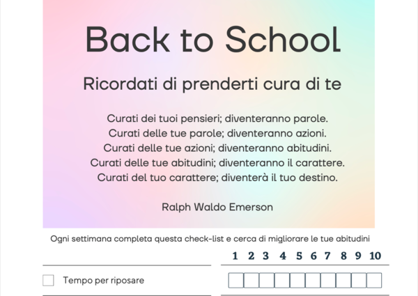 Checklist tempo