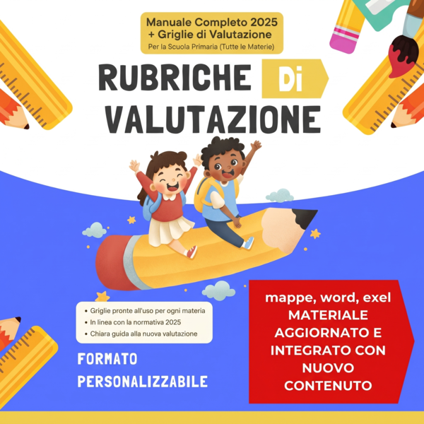 Rubriche di valutazione - Manuale completo aggiornato 2025 e griglie di valutazione primaria tutte le materie