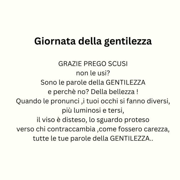 Giornata della gentilezza