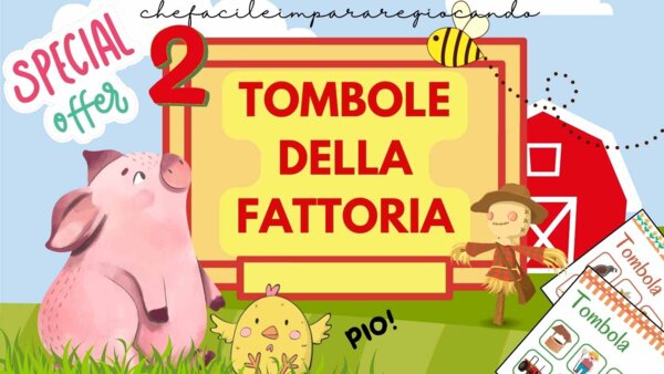 2 TOMBOLE DELLA FATTORIA - PAROLE E DEFINIZIONI - I VERSI DEGLI ANIMALI