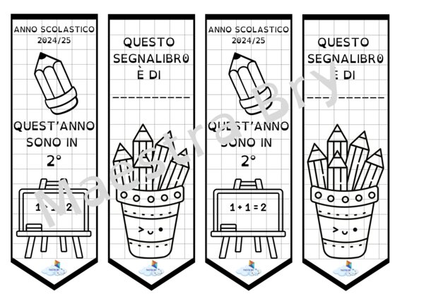 SEGNALIBRO QUEST'ANNO SONO IN 2°