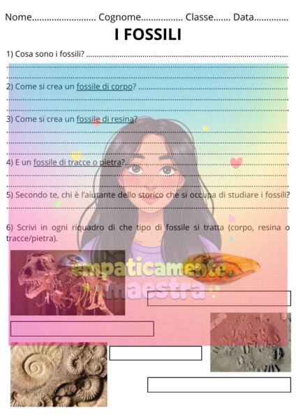 Mini-verifica sui fossili 🦴🪏