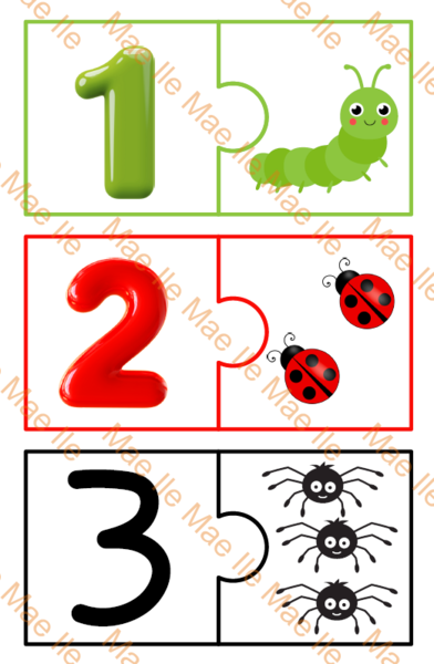 Puzzle numeri da 1 a 10