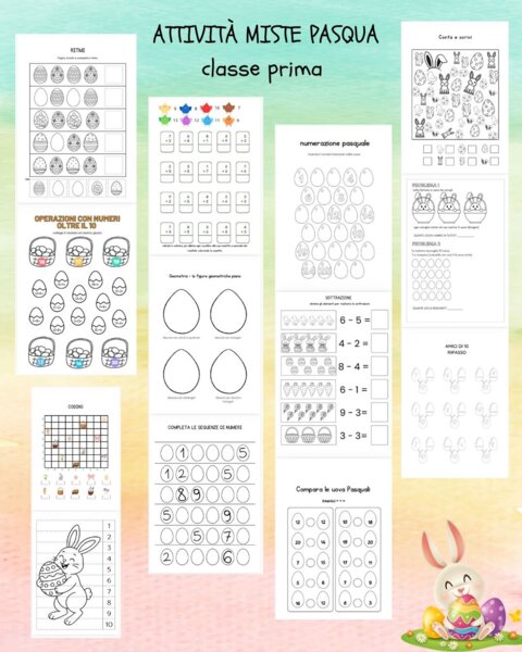 Pasqua e Matematica classe Prima