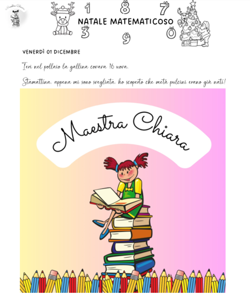 Calendario dell'avvento: "Natale matematicoso!"