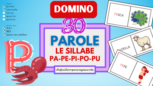 SILLABE PA PE PI PO PU - DOMINO