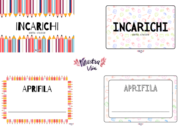 Incarichi della classe - back to school