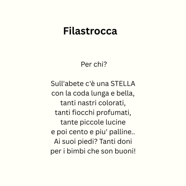 Filastrocca