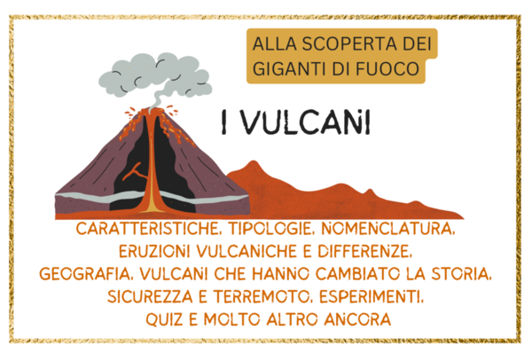 Alla scoperta dei giganti di fuoco: i vulcani; materiale completo per le classe 3/5