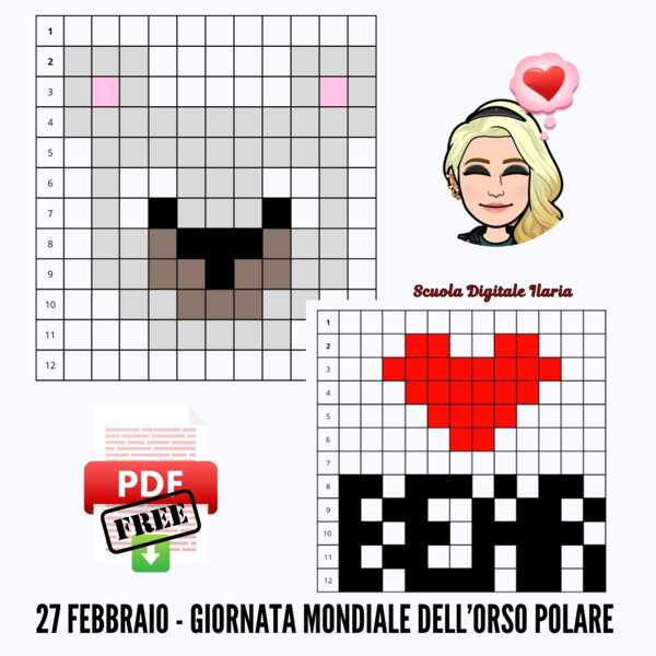 Pixel Art - Giornata mondiale dell'orso polare
