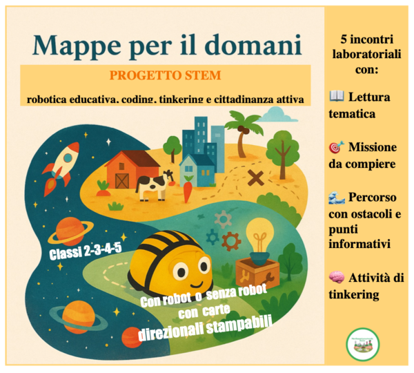Mappe per il domani- Progetto STEM tra ambiente, coding, robotica, narrazione e tinkering-classi 2-3-4-5